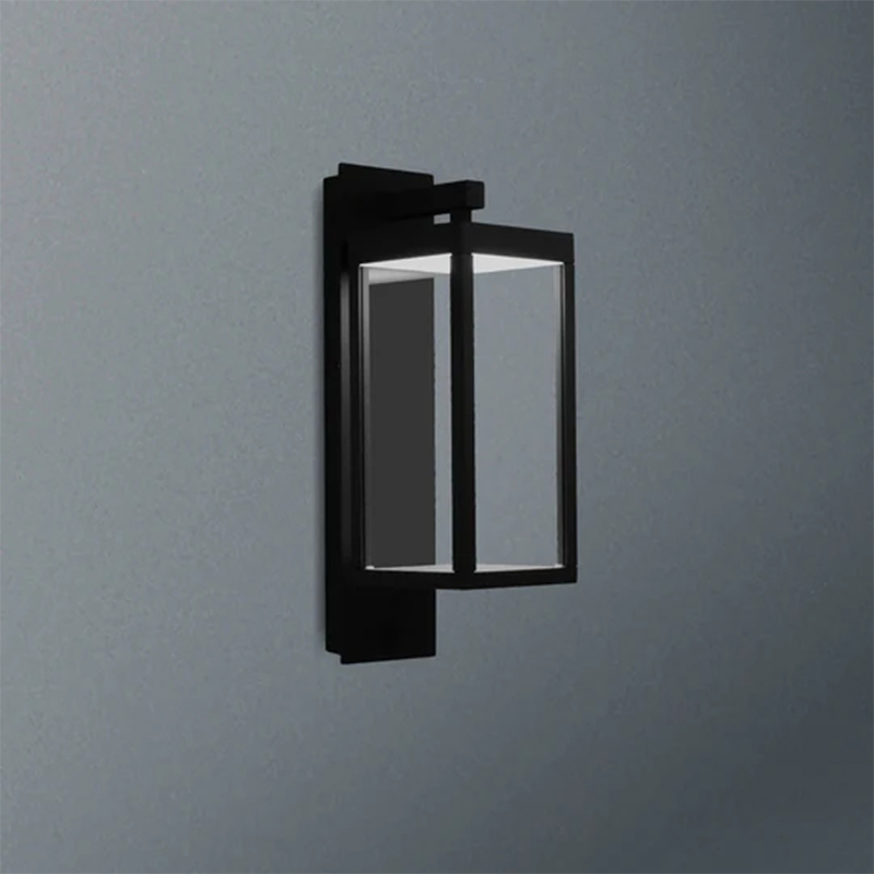 22559 luz de entrada para pátio externo, luz LED com lanterna de alumínio, sensor diurno e noturno para varanda