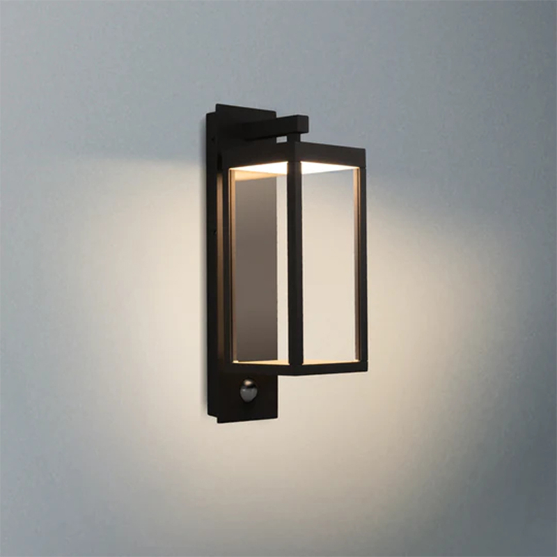 22529 IP54 13W 750Lm LED Preto/Branco/Cinza Dia/Noite Sensor Aplique de Parede Exterior