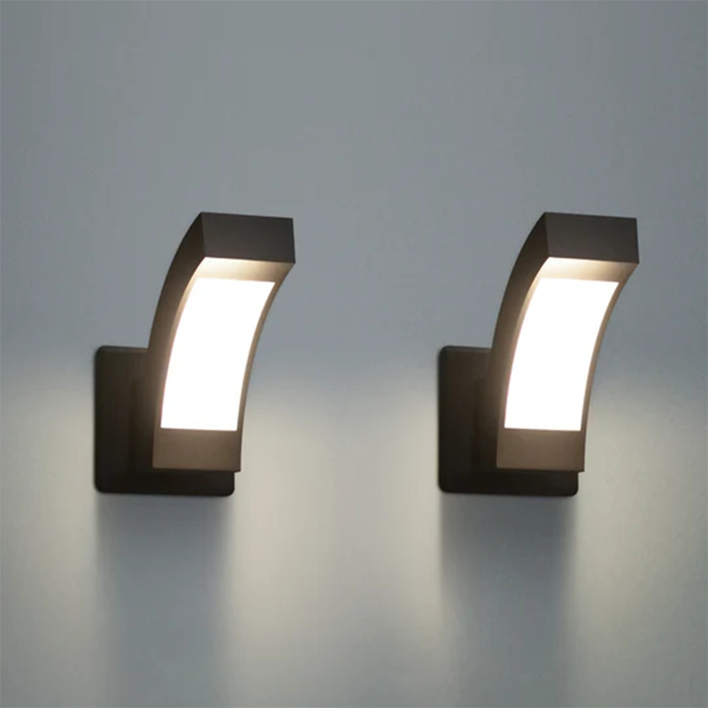 12557 Aplique LED de parede para exterior com 2 unidades
